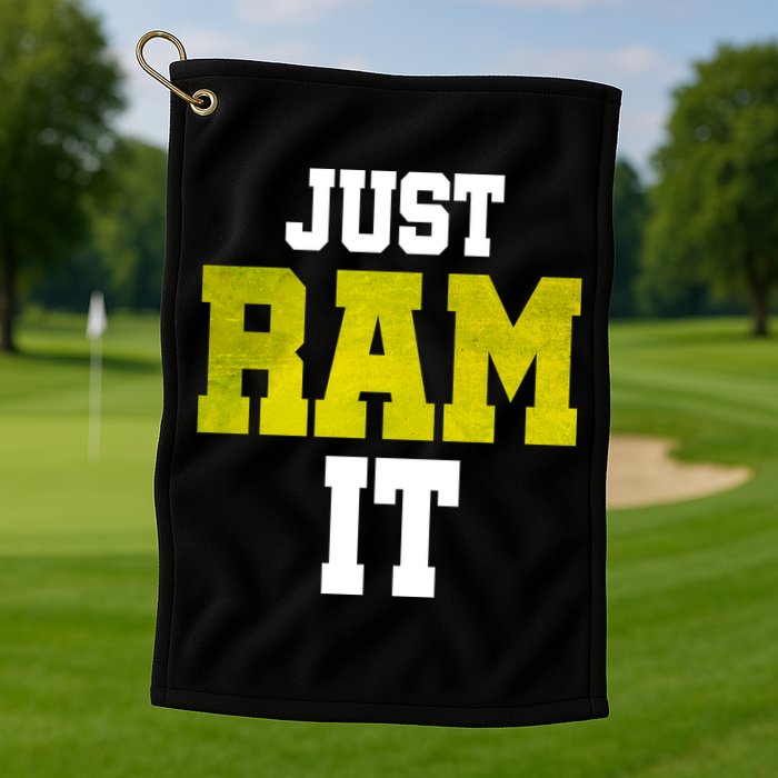 Just Ram It Golf Towel
