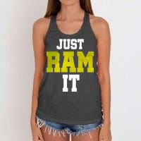 Just Ram It Women's Knotted Racerback Tank