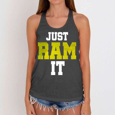 Just Ram It Women's Knotted Racerback Tank