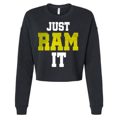 Just Ram It Cropped Pullover Crew