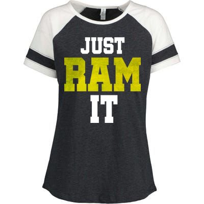 Just Ram It Enza Ladies Jersey Colorblock Tee