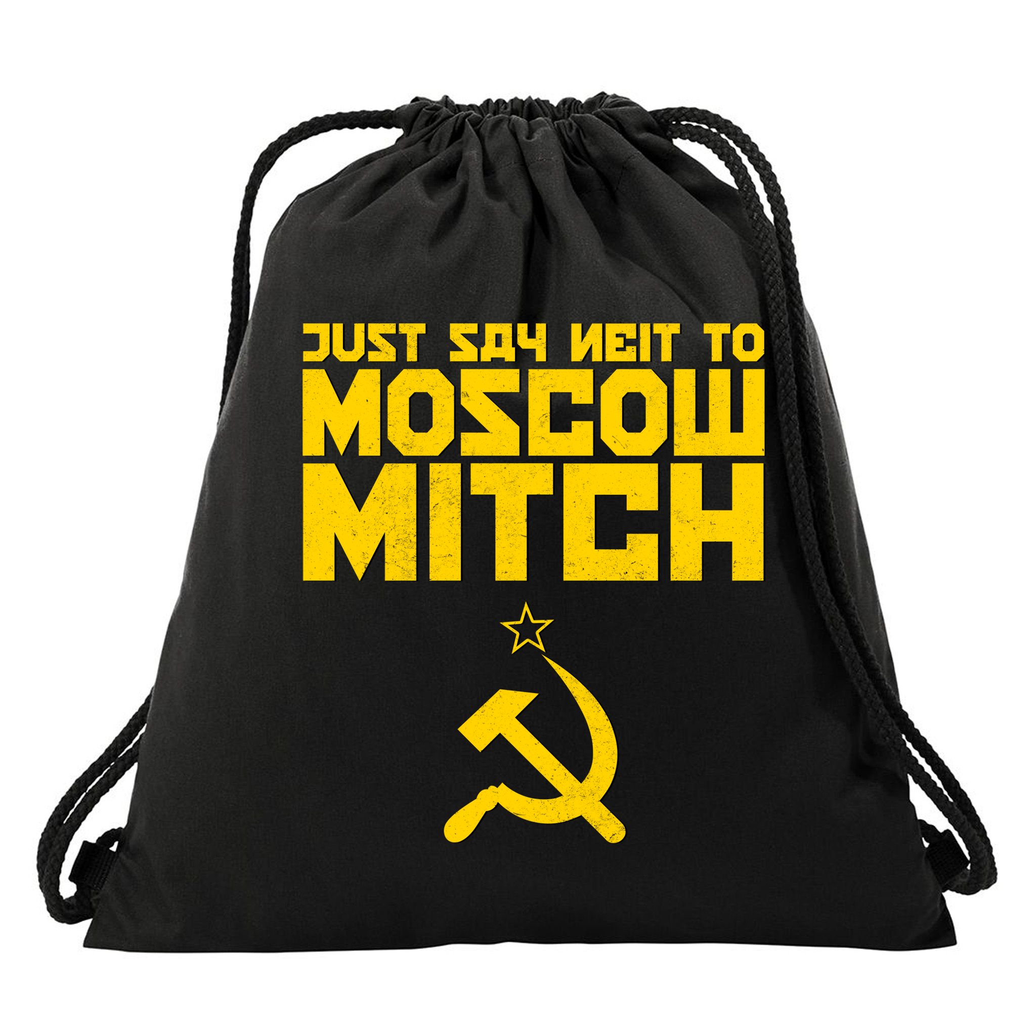 Just Say Neit To Moscow Mitch Drawstring Bag