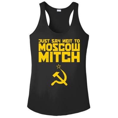 Just Say Neit To Moscow Mitch Ladies PosiCharge Competitor Racerback Tank