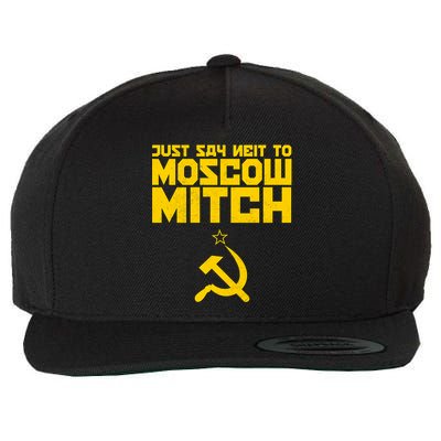 Just Say Neit To Moscow Mitch Wool Snapback Cap