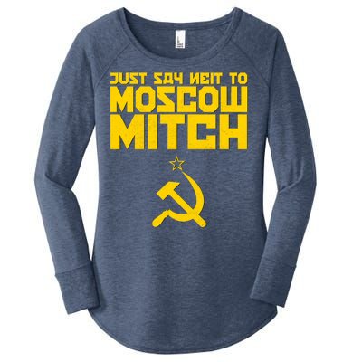 Just Say Neit To Moscow Mitch Women's Perfect Tri Tunic Long Sleeve Shirt