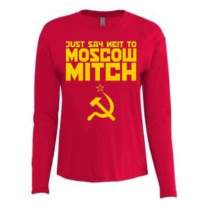 Just Say Neit To Moscow Mitch Womens Cotton Relaxed Long Sleeve T-Shirt