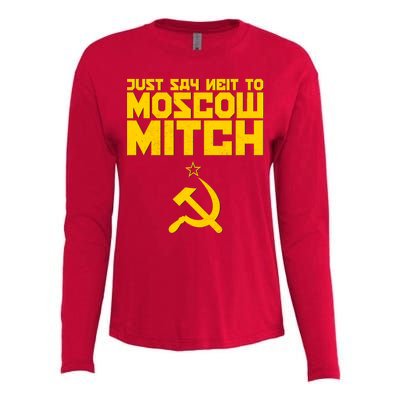 Just Say Neit To Moscow Mitch Womens Cotton Relaxed Long Sleeve T-Shirt