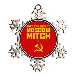 Just Say Neit To Moscow Mitch Metallic Star Ornament