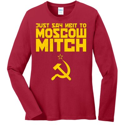 Just Say Neit To Moscow Mitch Ladies Long Sleeve Shirt