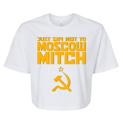 Just Say Neit To Moscow Mitch Bella+Canvas Jersey Crop Tee