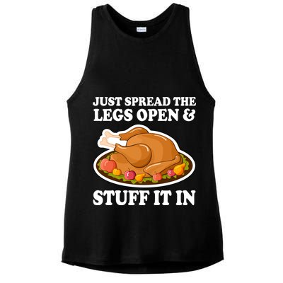 Just Spread The Legs Open & Stuff It In Ladies PosiCharge Tri-Blend Wicking Tank