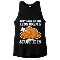 Just Spread The Legs Open & Stuff It In Ladies PosiCharge Tri-Blend Wicking Tank
