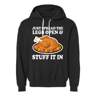 Just Spread The Legs Open & Stuff It In Garment-Dyed Fleece Hoodie