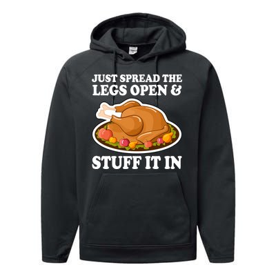 Just Spread The Legs Open & Stuff It In Performance Fleece Hoodie