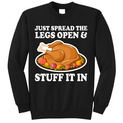Just Spread The Legs Open & Stuff It In Sweatshirt