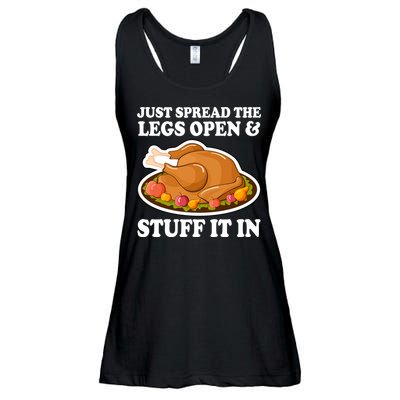Just Spread The Legs Open & Stuff It In Ladies Essential Flowy Tank