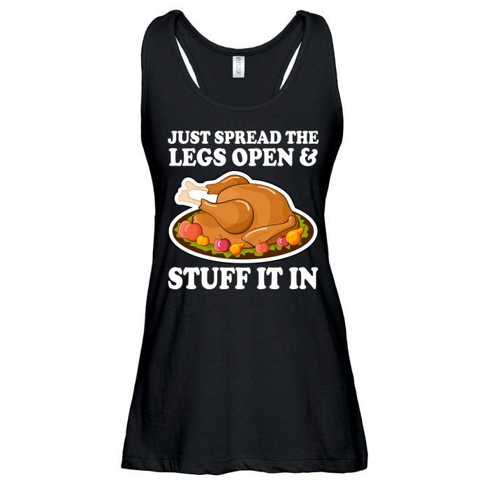 Just Spread The Legs Open & Stuff It In Ladies Essential Flowy Tank
