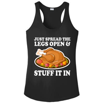 Just Spread The Legs Open & Stuff It In Ladies PosiCharge Competitor Racerback Tank