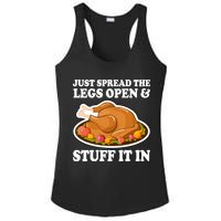 Just Spread The Legs Open & Stuff It In Ladies PosiCharge Competitor Racerback Tank
