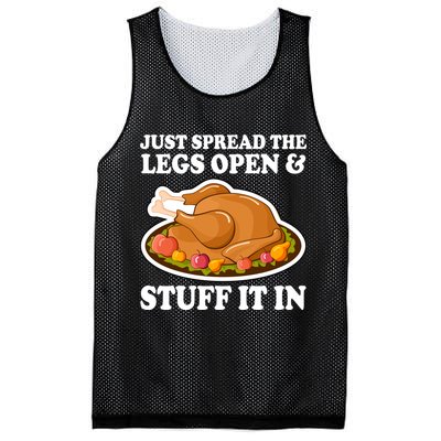 Just Spread The Legs Open & Stuff It In Mesh Reversible Basketball Jersey Tank