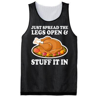 Just Spread The Legs Open & Stuff It In Mesh Reversible Basketball Jersey Tank