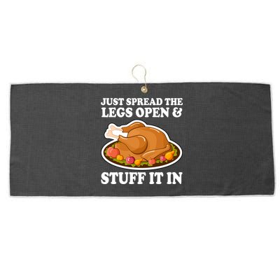 Just Spread The Legs Open & Stuff It In Large Microfiber Waffle Golf Towel