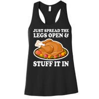 Just Spread The Legs Open & Stuff It In Women's Racerback Tank