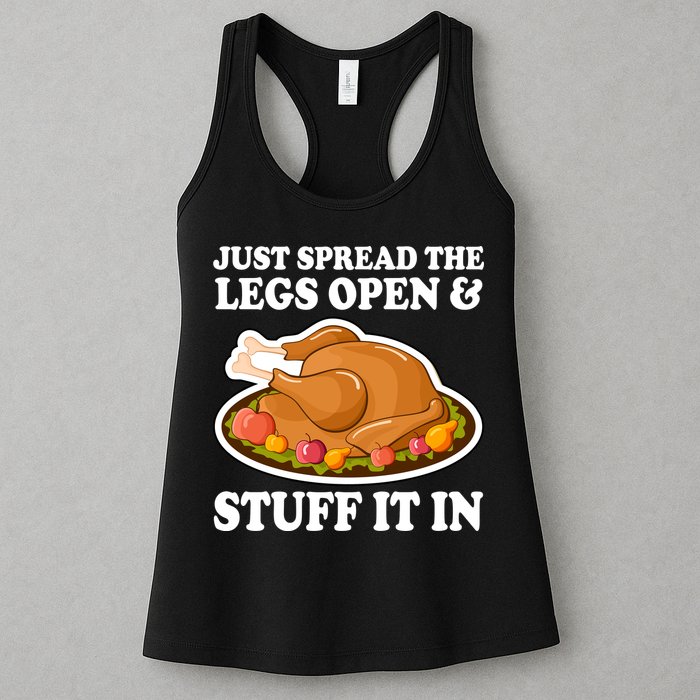Just Spread The Legs Open & Stuff It In Womens Tank Top