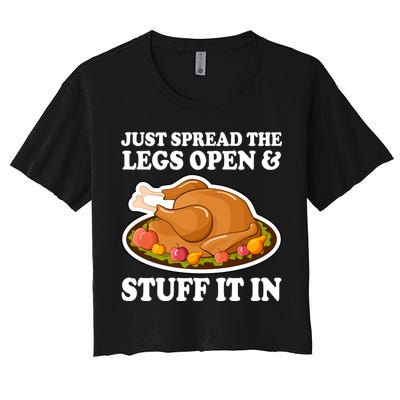 Just Spread The Legs Open & Stuff It In Crop Top