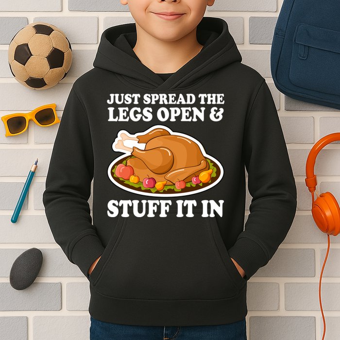 Just Spread The Legs Open & Stuff It In Kids Hoodie