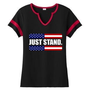 Just Stand Ladies Halftime Notch Neck Tee