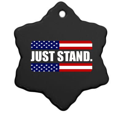 Just Stand Ceramic Star Ornament