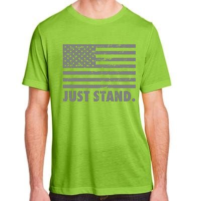 Just Stand Grey Style Flag Adult ChromaSoft Performance T-Shirt