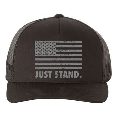 Just Stand Grey Style Flag Yupoong Adult 5-Panel Trucker Hat