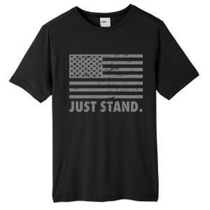 Just Stand Grey Style Flag Tall Fusion ChromaSoft Performance T-Shirt