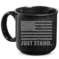 Just Stand Grey Style Flag 15oz Campfire Ceramic Mug