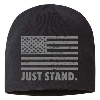 Just Stand Grey Style Flag Sustainable Beanie