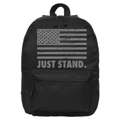 Just Stand Grey Style Flag 16 in Basic Backpack