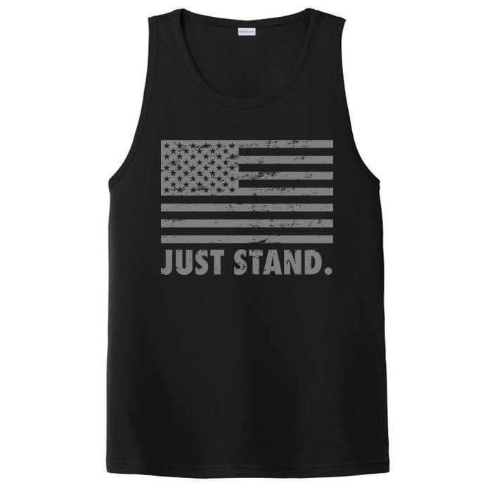 Just Stand Grey Style Flag PosiCharge Competitor Tank