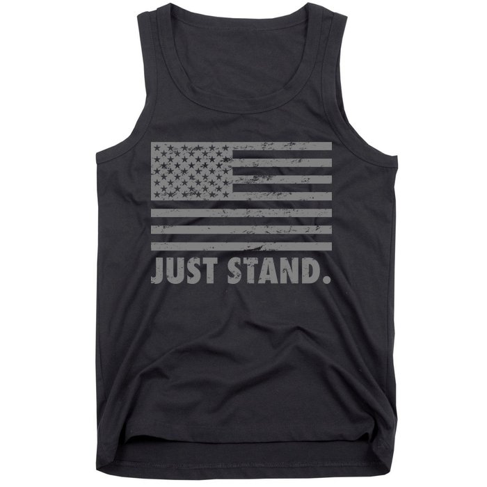 Just Stand Grey Style Flag Tank Top