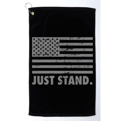 Just Stand Grey Style Flag Platinum Collection Golf Towel