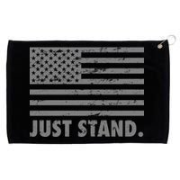 Just Stand Grey Style Flag Grommeted Golf Towel