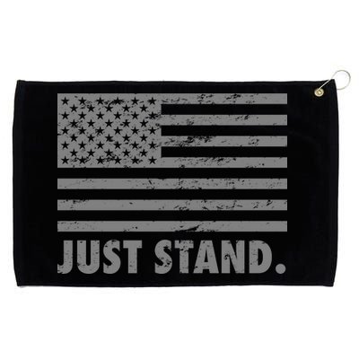 Just Stand Grey Style Flag Grommeted Golf Towel