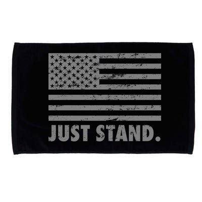 Just Stand Grey Style Flag Microfiber Hand Towel