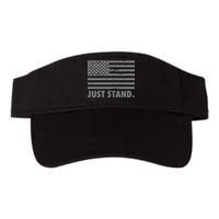 Just Stand Grey Style Flag Valucap Bio-Washed Visor