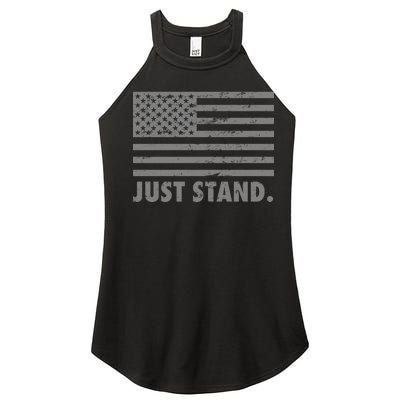 Just Stand Grey Style Flag Women’s Perfect Tri Rocker Tank