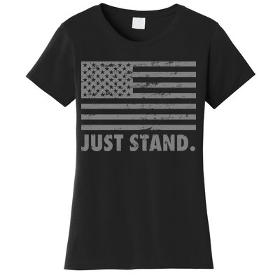 Just Stand Grey Style Flag Women's T-Shirt