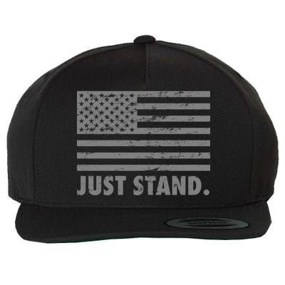 Just Stand Grey Style Flag Wool Snapback Cap