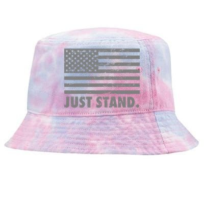 Just Stand Grey Style Flag Tie-Dyed Bucket Hat