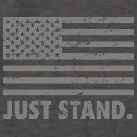 Just Stand Grey Style Flag Vector Backpack